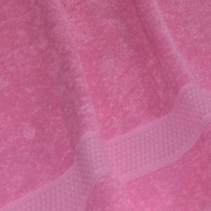 Полотенце гладкокрашенное Ярко-розовый 460 г/м2