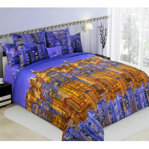 Комплект постельного белья Панорама 1 сатиновый